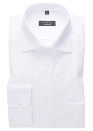 chemise coupe large ETERNA blanc 8817et