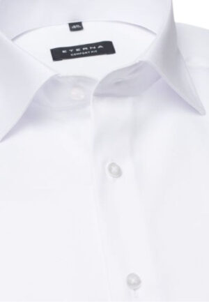 chemise coupe large ETERNA blanc 8817et