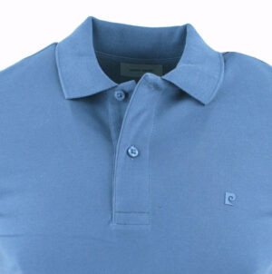 Polo uni extensible PIERRE CARDIN 20484 bleu pétrole