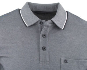 polo léger manches longues gris CASA MODA