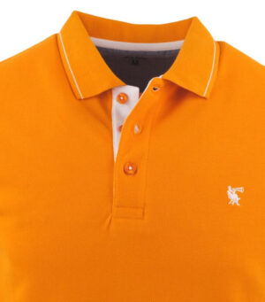 polo manches courte BANDE ORIGINALE orange/jaune 140170bo