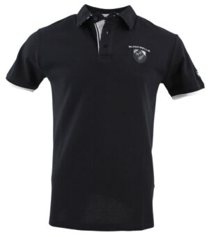 polo rugby noir New Zeland BLACK WELLIS