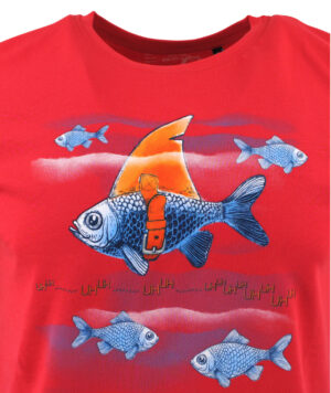 T-shirt homme motif poisson Marvelis