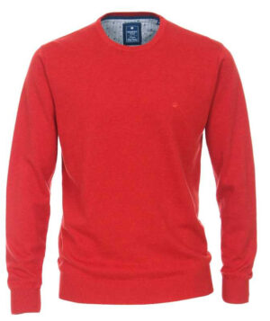 Pull coton col rond rouge REDMOND 500rd