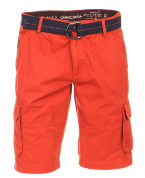 Bermuda poches cargo rouge/orange CasaModa