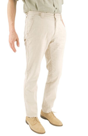 Pantalon coton lin beige PIONEER Robert 2200pi