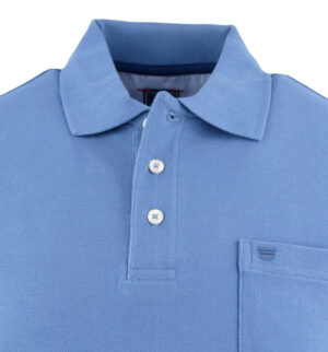 Polo homme REDMOND maille piquée bleu indigo 900rd