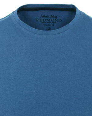 Tee-shirt bleu jean col rond REDMOND 665rd