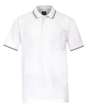 Polo blanc liseré bleu REDMOND 231410900rd