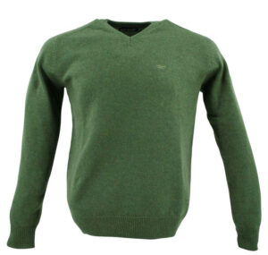 pull BEST GUEST col V 80% laine vert kaki 702v