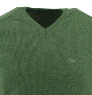 pull BEST GUEST col V 80% laine vert kaki 702v