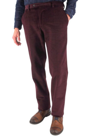 Pantalon velours cosserat GIANNI MARCO bordeaux H092