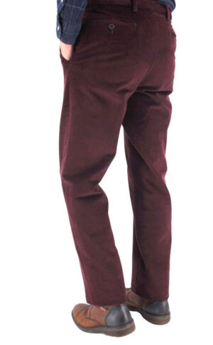 Pantalon velours cosserat GIANNI MARCO bordeaux H092