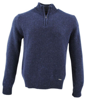 pull laine aspect tweed BEST GUEST col zip marine Bill_bg