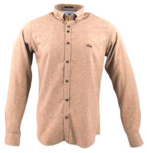 Chemise uni flanelle The Surfcar Lisbo beige