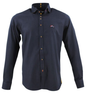 Chemise uni flanelle The Surfcar Porto marine