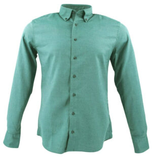 chemise avec de la laine couleur verte 1863 by Eterna Modern Fit