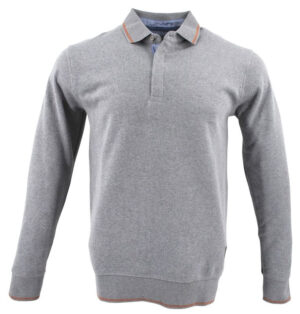 pull sweat col polo BANDE ORIGINALE gris