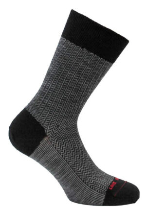 Chaussettes  chevrons gris noirLABONAL