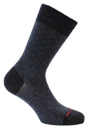 Chaussettes  laine chevrons bleu LABONAL