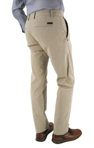 pantalon beige coupe slim Antibes par Pierre CARDIN