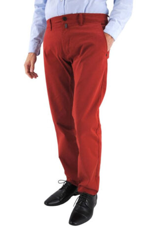 pantalon rouge coupe slim Antibes par Pierre CARDIN