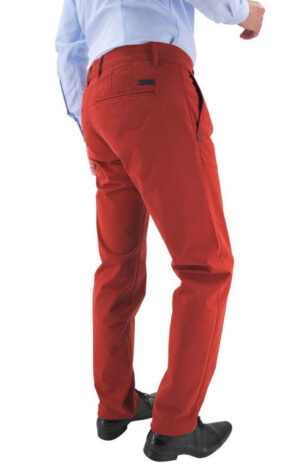 pantalon rouge coupe slim Antibes par Pierre CARDIN