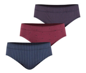 3 Slips taille basse EMINENCE LC14 bordeaux