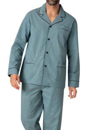 Pyjama veste boutonné homme EMINENCE vert 7U42