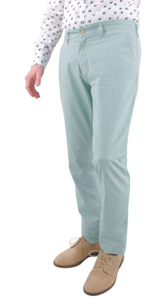 Pantalon chino bleu/vert PIONEER Robert 5505