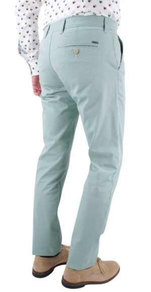 Pantalon chino bleu/vert PIONEER Robert 5505