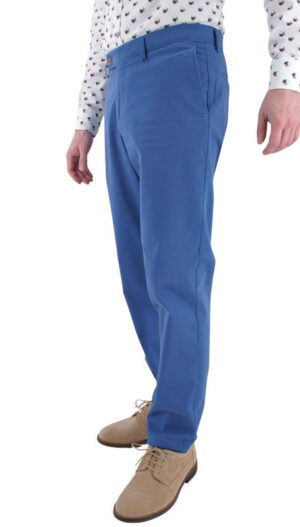 Pantalon coton bleu azur SAN SIRO Jerez