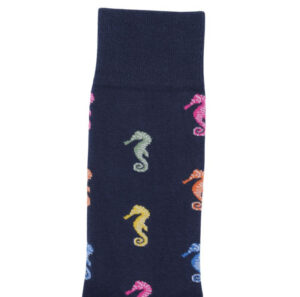 Chaussettes coton hippocampe marine LABONAL