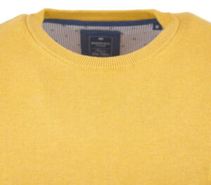 Pull jaune en coton et ras du cou REDMOND 500rd