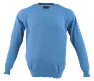 Pull coton ras du cou bleu REDMOND 500rd