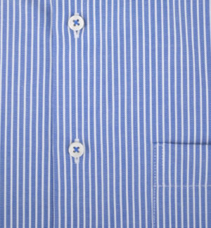 chemise manches courtes rayée bleu ETERNA confort fit