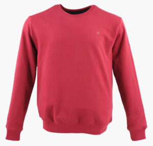 sweat homme rouge col rond REDMOND