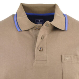 Polo homme REDMOND marron taupe