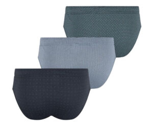 3 Slips taille basse EMINENCE LC14 marine et vert