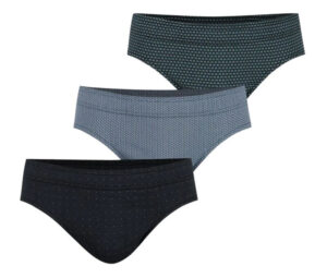 3 Slips taille basse EMINENCE LC14 marine et vert