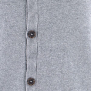 Cardigan homme en coton gris REDMOND