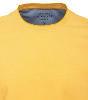 T-shirt homme léger et jaune en col rond par REDMOND 23119rd