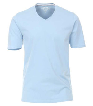 Tee-shirt bleu ciel col V REDMOND 660rd