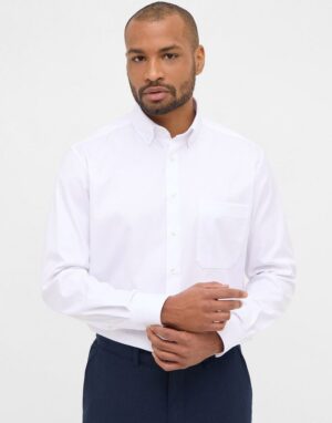 Chemise blanche avec col boutonné ETERNA comfort fit 8817et