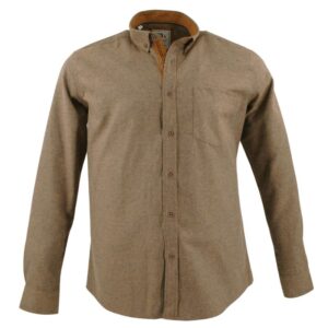 chemise homme chaude CAPTEN camel