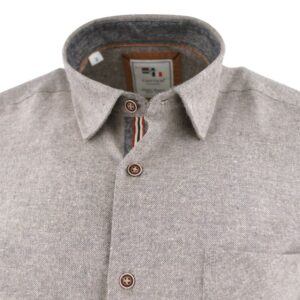 chemise homme en flanelle CAPTEN beige / gris