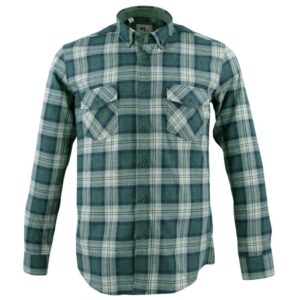 chemise homme avec 2 poches CAPTEN carreaux verts