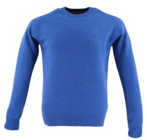 pull homme BEST GUEST col rond 80% laine 701bg bleu azur