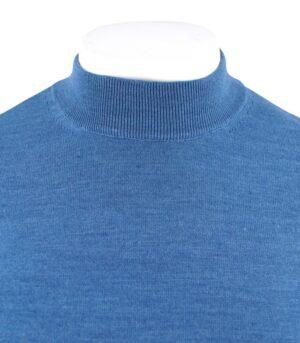 pull homme col cheminée indigo BEST GUEST 314C