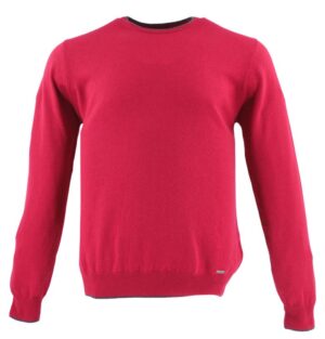 pull homme col rond rouge BEST GUEST Davis